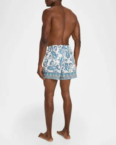 Etro Men's Paisley-Print Roma Swim Shorts | Thumbnail 2 Etro Men's Paisley-Print Roma Swim Shorts | Thumbnail 2