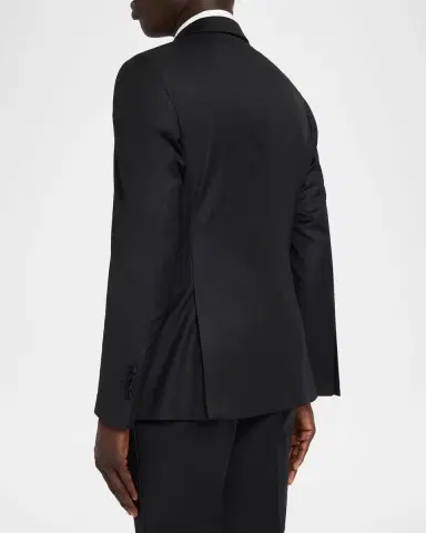 Emporio Armani Men's G Line Jacquard Wool Satin-Trim Two-Piece Suit | Thumbnail 5 Emporio Armani Men's G Line Jacquard Wool Satin-Trim Two-Piece Suit | Thumbnail 5