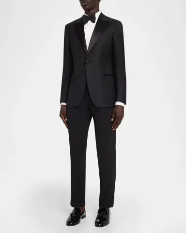 Emporio Armani Men's Houndstooth Wool G Line Evening Jacket | Thumbnail 2 Emporio Armani Men's Houndstooth Wool G Line Evening Jacket | Thumbnail 2