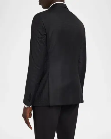 Emporio Armani Men's Houndstooth Wool G Line Evening Jacket | Thumbnail 3 Emporio Armani Men's Houndstooth Wool G Line Evening Jacket | Thumbnail 3