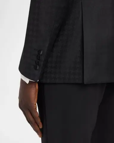 Emporio Armani Men's Houndstooth Wool G Line Evening Jacket | Thumbnail 8 Emporio Armani Men's Houndstooth Wool G Line Evening Jacket | Thumbnail 8