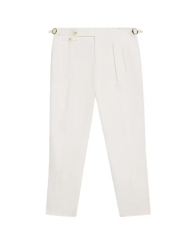 Brunello Cucinelli Men's Cotton Pleated Trousers with Waist Tabs
