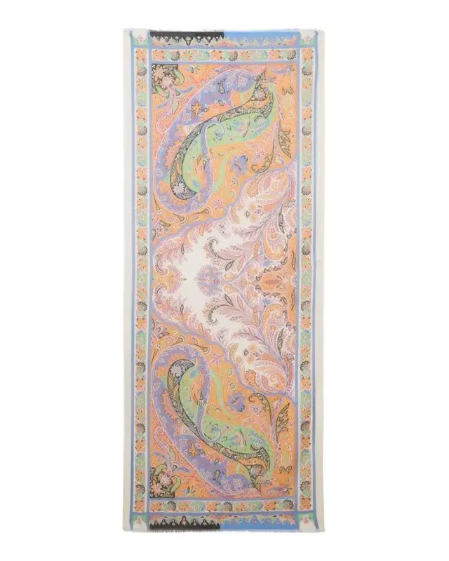 Etro Paisley-Print Cashmere-Blend Scarf