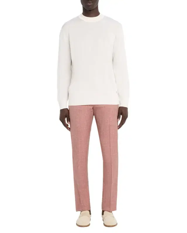 Men's Silk Knit Mock-Neck Sweater