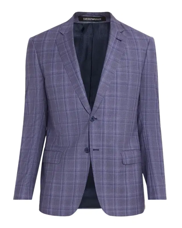 Windowpane Plaid Wool Sportcoat