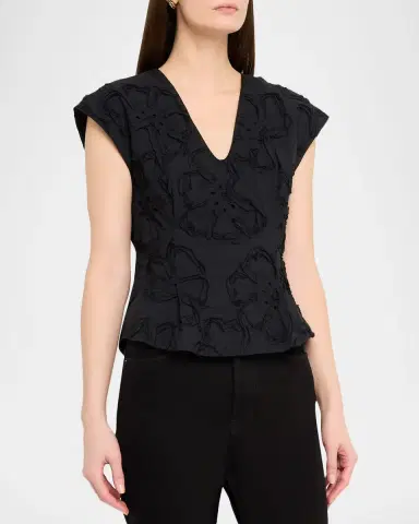 3.1 Phillip Lim Floral Embroidered Top | Thumbnail 3