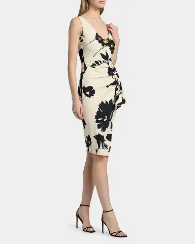 Chiara Boni La Petite Robe Ayang Floral-Print Stretch Jersey Bodycon Dress | Thumbnail 7