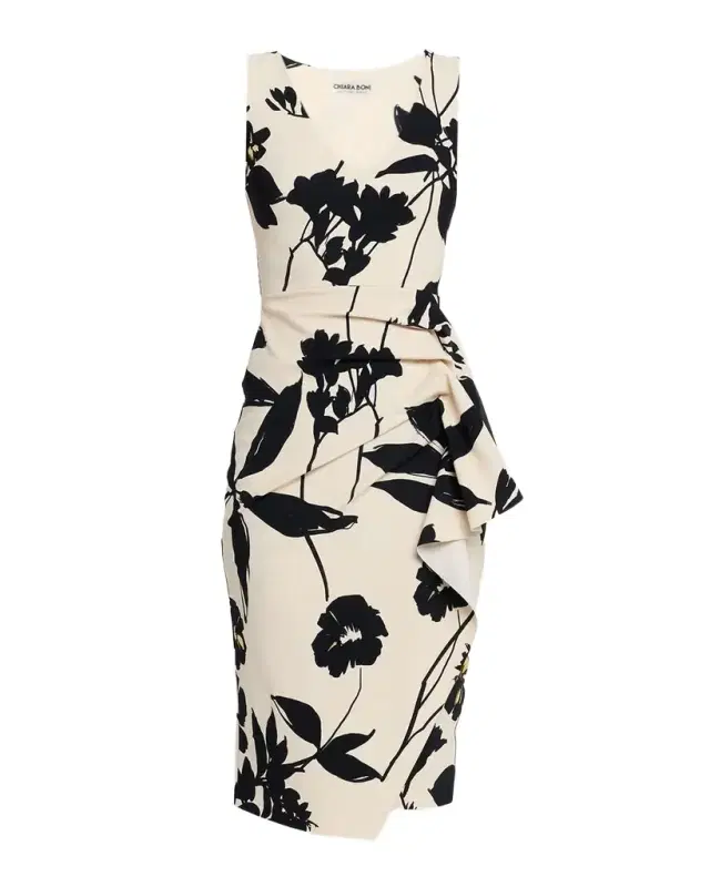 Chiara Boni La Petite Robe Ayang Floral-Print Stretch Jersey Bodycon Dress