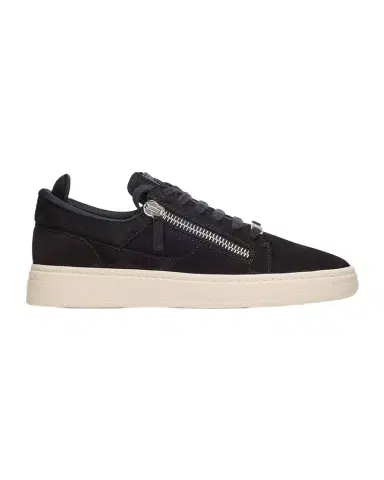 Giuseppe Zanotti Men 's Double-Zip Suede Low-Top Sneakers | Thumbnail 1 Giuseppe Zanotti Men 's Double-Zip Suede Low-Top Sneakers | Thumbnail 1