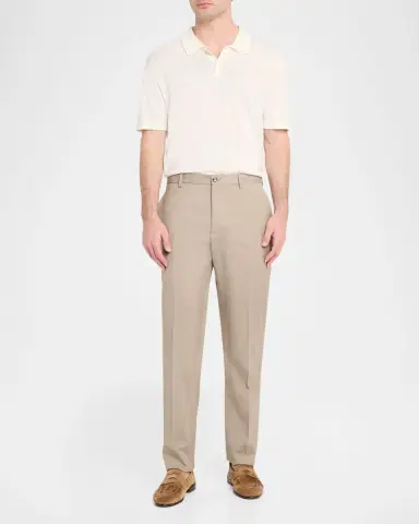 Etro Men's Creased Virgin Wool Roma-Fit Straight-Leg Trousers | Thumbnail 2