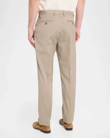 Etro Men's Creased Virgin Wool Roma-Fit Straight-Leg Trousers | Thumbnail 3
