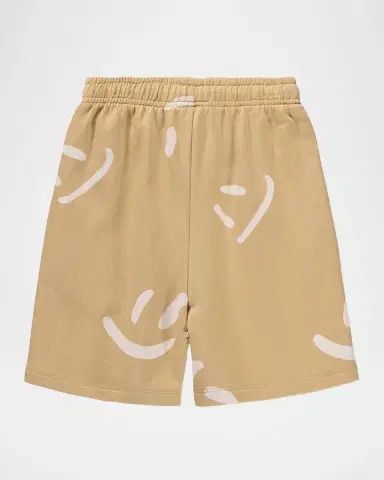 Molo Boy 's Amil Smiley Organic Cotton Jersey Shorts | Thumbnail 2