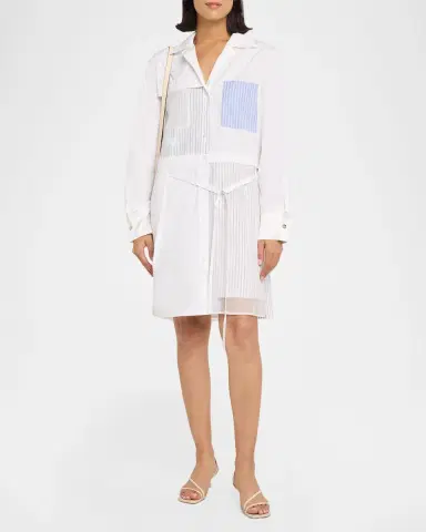 Jason Wu Collection Patchwork Cotton Shirtdress | Thumbnail 2 Jason Wu Collection Patchwork Cotton Shirtdress | Thumbnail 2