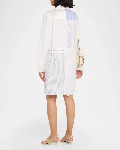 Jason Wu Collection Patchwork Cotton Shirtdress | Thumbnail 3 Jason Wu Collection Patchwork Cotton Shirtdress | Thumbnail 3