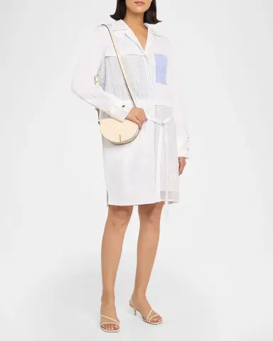 Jason Wu Collection Patchwork Cotton Shirtdress | Thumbnail 4 Jason Wu Collection Patchwork Cotton Shirtdress | Thumbnail 4