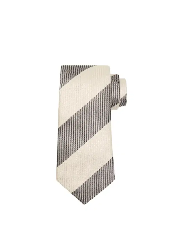 Men's Diagonal Stripe Silk Tie