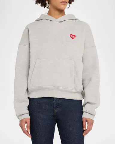 Favorite Daughter Logo Heart Embroidered Hoodie | Thumbnail 4
