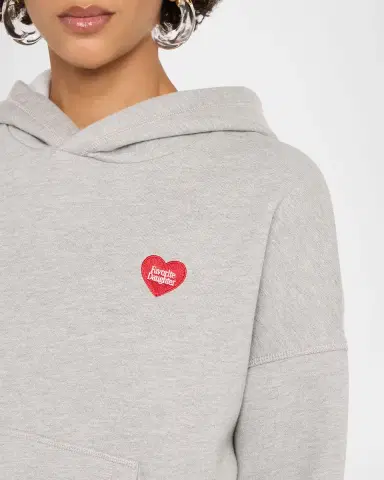 Favorite Daughter Logo Heart Embroidered Hoodie | Thumbnail 5