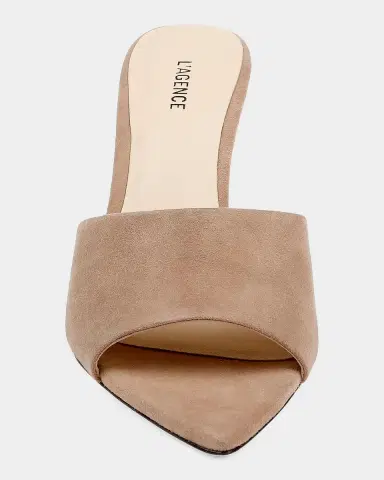 L'Agence 85mm Lolita Denim Mules | Thumbnail 3 L'Agence 85mm Lolita Denim Mules | Thumbnail 3