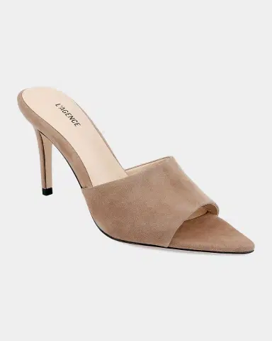L'Agence 85mm Lolita Denim Mules | Thumbnail 5 L'Agence 85mm Lolita Denim Mules | Thumbnail 5