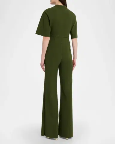 Chiara Boni La Petite Robe Naho Belted Straight-Leg Jumpsuit | Thumbnail 3 Chiara Boni La Petite Robe Naho Belted Straight-Leg Jumpsuit | Thumbnail 3