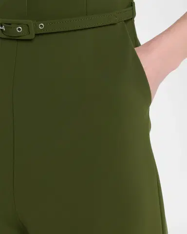 Chiara Boni La Petite Robe Naho Belted Straight-Leg Jumpsuit | Thumbnail 5 Chiara Boni La Petite Robe Naho Belted Straight-Leg Jumpsuit | Thumbnail 5