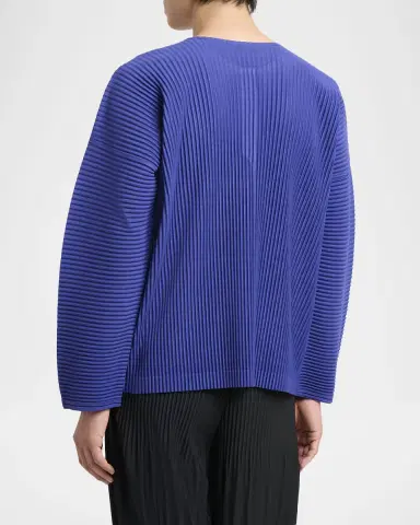 Homme Plissé Issey Miyake Men 's Monthly Colors Pleated Long-Sleeve Shirt | Thumbnail 2 Homme Plissé Issey Miyake Men 's Monthly Colors Pleated Long-Sleeve Shirt | Thumbnail 2