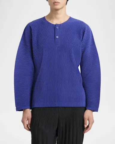 Homme Plissé Issey Miyake Men 's Monthly Colors Pleated Long-Sleeve Shirt | Thumbnail 3 Homme Plissé Issey Miyake Men 's Monthly Colors Pleated Long-Sleeve Shirt | Thumbnail 3
