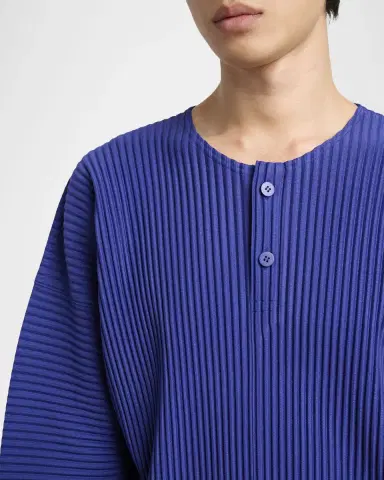 Homme Plissé Issey Miyake Men 's Monthly Colors Pleated Long-Sleeve Shirt | Thumbnail 4 Homme Plissé Issey Miyake Men 's Monthly Colors Pleated Long-Sleeve Shirt | Thumbnail 4