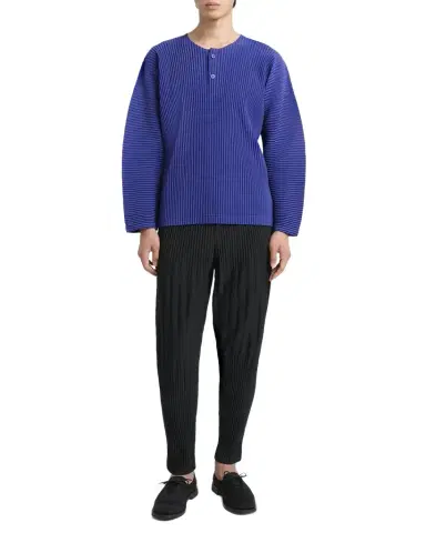 Homme Plissé Issey Miyake Men 's Monthly Colors Pleated Long-Sleeve Shirt | Thumbnail 1 Homme Plissé Issey Miyake Men 's Monthly Colors Pleated Long-Sleeve Shirt | Thumbnail 1