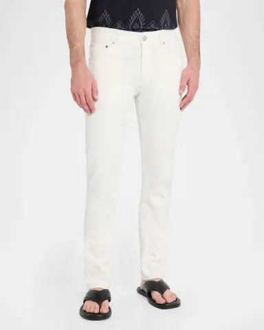 Etro Men 's Fuji Straight-Cut Denim Jeans | Thumbnail 4