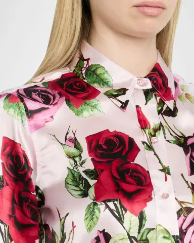 L'Agence Dani Silk Button-Front Blouse | Thumbnail 4 L'Agence Dani Silk Button-Front Blouse | Thumbnail 4