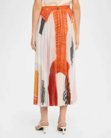 Jason Wu Collection x Robert Rauschenberg Pleated Chiffon Midi Skirt | Thumbnail 2 Jason Wu Collection x Robert Rauschenberg Pleated Chiffon Midi Skirt | Thumbnail 2