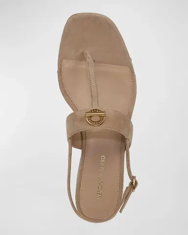 Veronica Beard Andie Toggle Suede Block-Heel Slingback Sandals | Thumbnail 5 Veronica Beard Andie Toggle Suede Block-Heel Slingback Sandals | Thumbnail 5