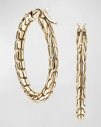 John Hardy JH Essential 14K Gold Hoop Earrings | Thumbnail 2