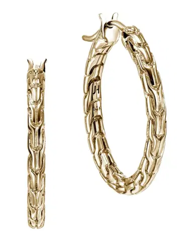 John Hardy JH Essential 14K Gold Hoop Earrings | Thumbnail 1