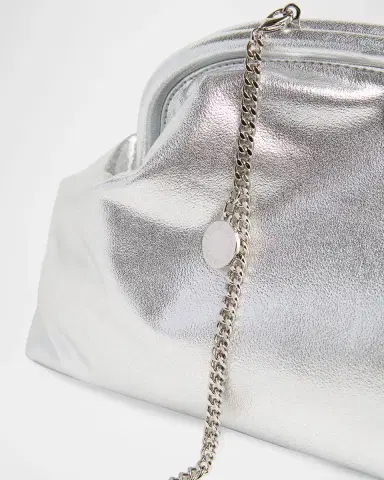 Stella McCartney Falabella Metallic Soft Clutch Bag | Thumbnail 6 Stella McCartney Falabella Metallic Soft Clutch Bag | Thumbnail 6