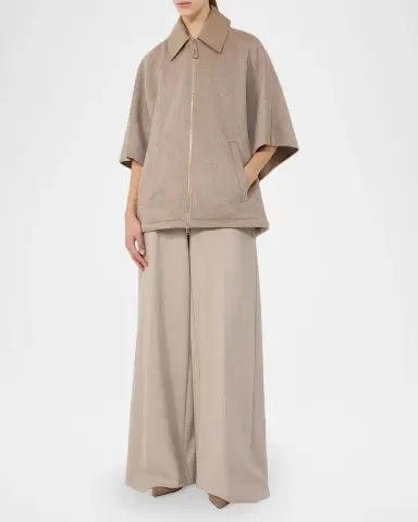 Max Mara Cashmere Zibeline Cape | Thumbnail 2