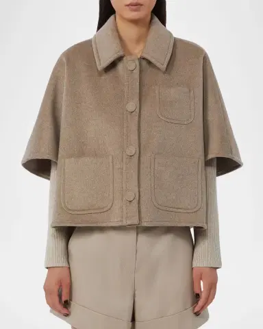 Max Mara Short Cashmere Cape | Thumbnail 4