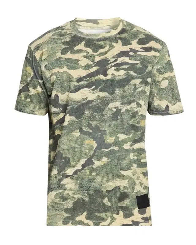Men 's Cotton Camouflage Crewneck T-hirt