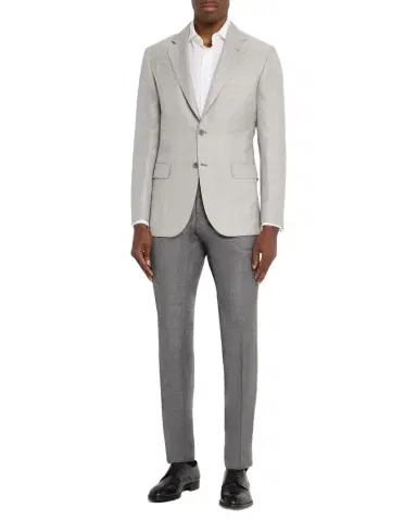 Brioni Men 's Wool, Silk and Linen Windowpane Single-Breasted Sport Coat | Thumbnail 1