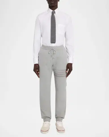 Thom Browne Men's Classic Fit Poplin Button-Down Shirt | Thumbnail 2 Thom Browne Men's Classic Fit Poplin Button-Down Shirt | Thumbnail 2