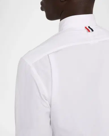 Thom Browne Men's Classic Fit Poplin Button-Down Shirt | Thumbnail 5 Thom Browne Men's Classic Fit Poplin Button-Down Shirt | Thumbnail 5