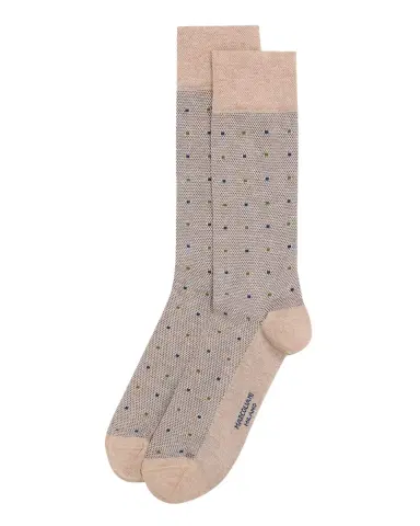 Marcoliani Men's Pindot Mid-Calf Crew Socks | Thumbnail 3