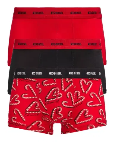 Diesel Men's Damien Holiday Cotton Stretch 3-Pack Boxer Briefs | Thumbnail 1