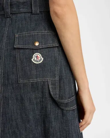 Moncler Belted Denim Utility Skirt | Thumbnail 4