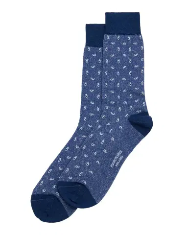 Marcoliani Men's Paisley-Print Crew Socks | Thumbnail 3