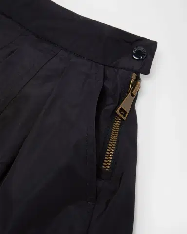Moncler Girl's Pleated Taffeta Shorts, Size 8-10 | Thumbnail 3