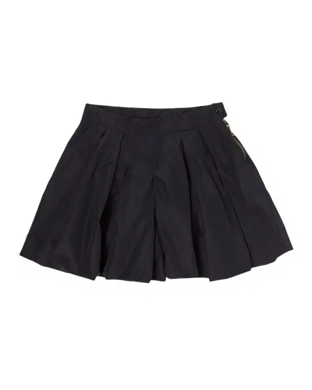 Girl 's Pleated Taffeta Shorts, Size 8-10
