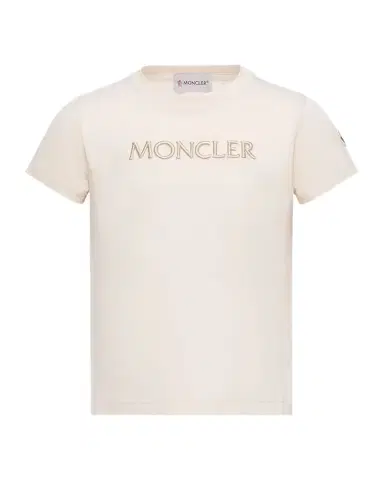 Moncler Girl's Embroidered Logo Cotton T-Shirt | Thumbnail 1 Moncler Girl's Embroidered Logo Cotton T-Shirt | Thumbnail 1